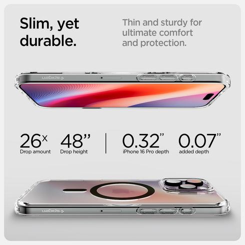 כיסוי לסדרת iPhone 16 מבית Spigen Ultra Hybrid T (MagFit + שליטה במצלמה)